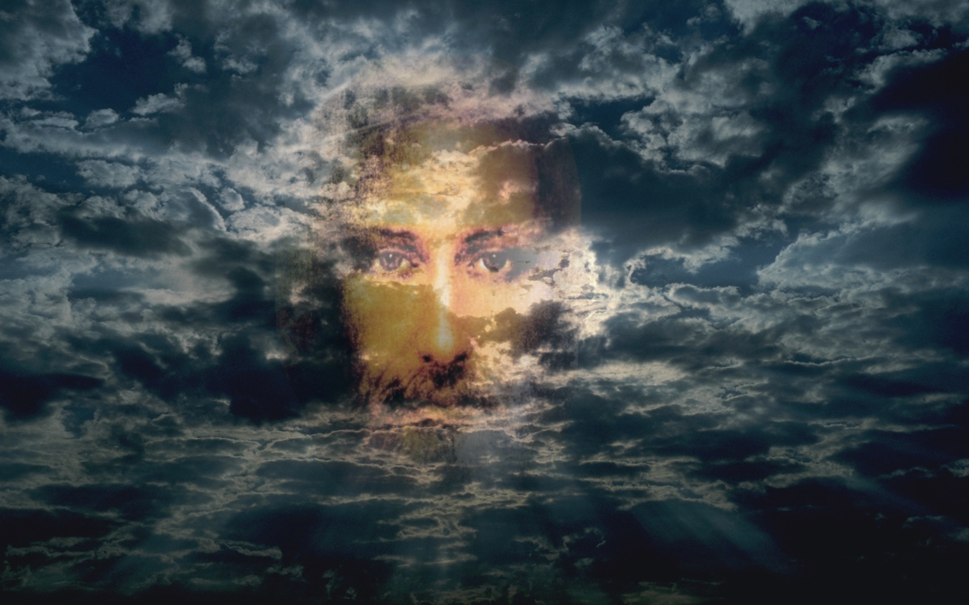 Человек который видел бога. Лик Иисуса Христа в небе. Глаза Бога в небе. Христос в небе. Бог в облаках.