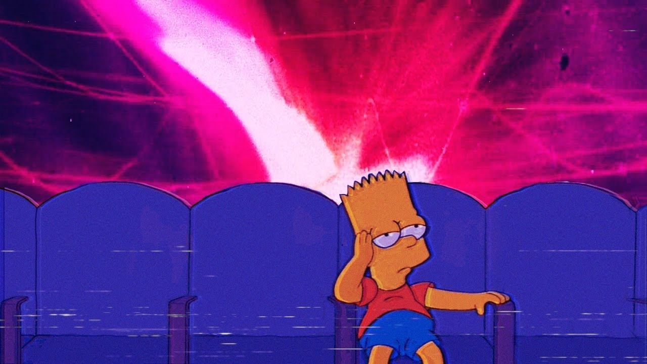Sad Bart Simpson, aesthetic bart, aesthetic simpson, bart simpson