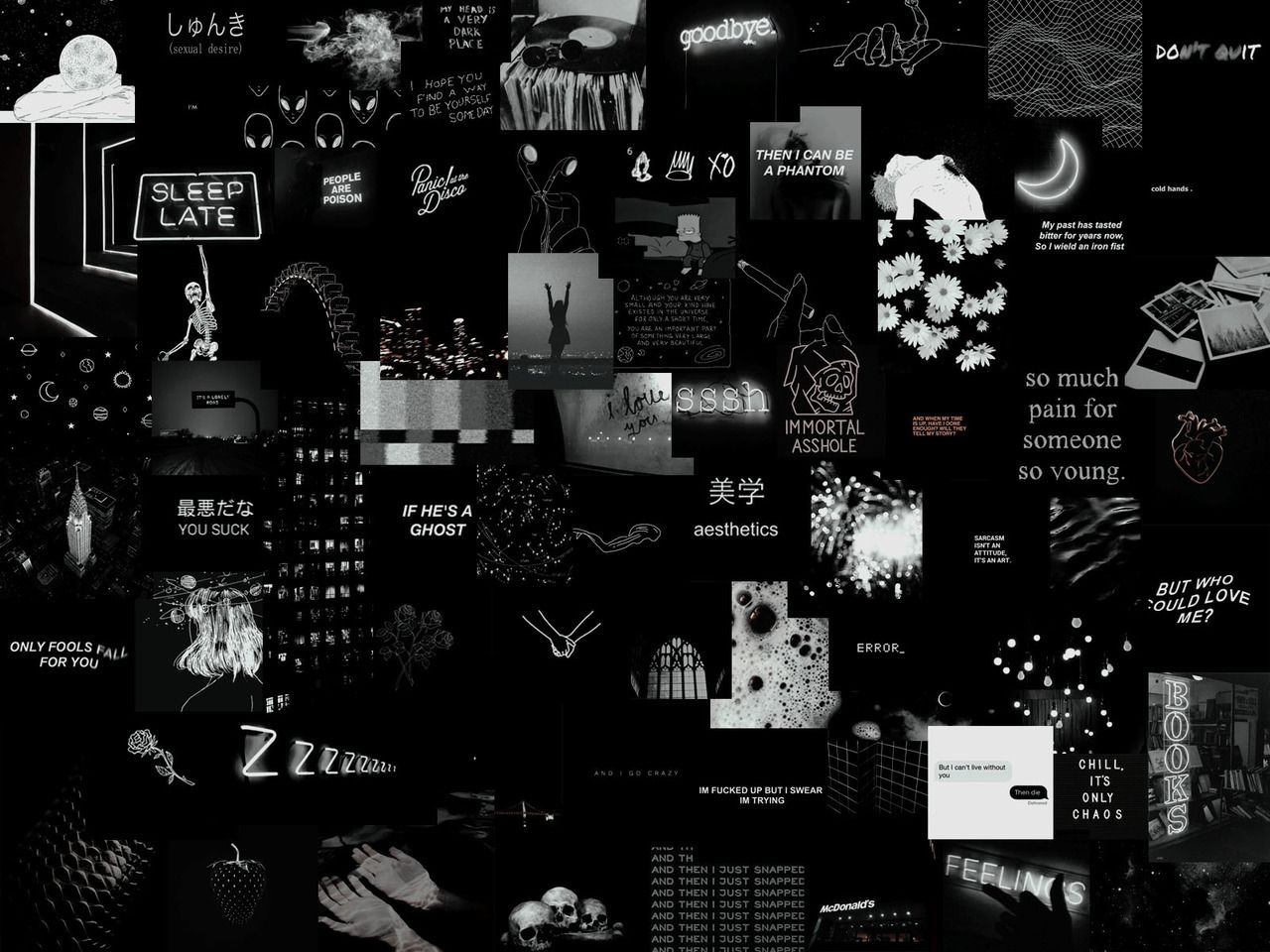 Black Aesthetic Tumblr Laptop Wallpapers (31 wallpapers) » Смотри Красивые  Обои, Wallpapers, Красивые обои на рабочий стол