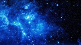 Вселенський космос у блакитних фарбах (73 шпалер)