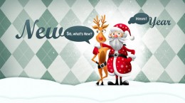 Holidays. New Year. Hello Santa Claus, cotton beard (60 wallpapers)
