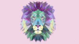 Lion - geometric wallpaper (12 wallpapers)