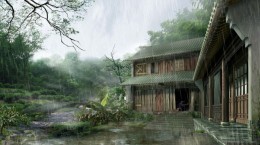 Village rain (44 wallpapers)