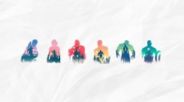 Minimalistic wallpaper. The Avengers (45 wallpapers)