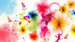 Abstract floral wallpaper (50 wallpapers)