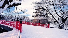 Зимняя природа в Японии (47 обоев)