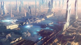 Space city of the future (38 wallpapers)